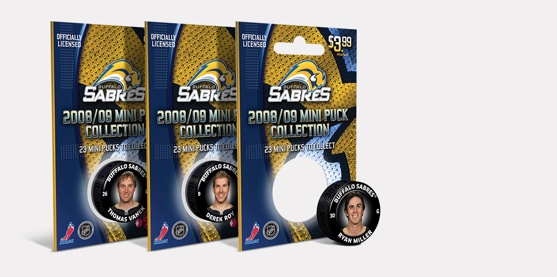 Buffalo Sabres Cards with Pucks