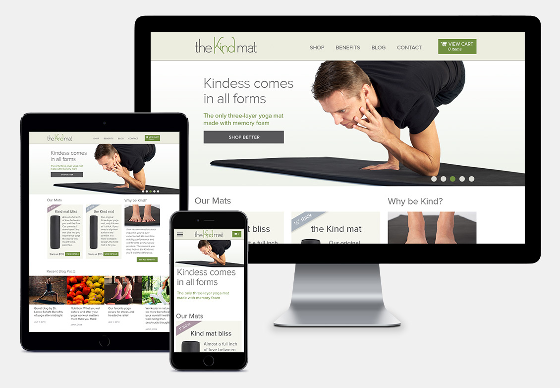 The Kind Mat Responsive Website